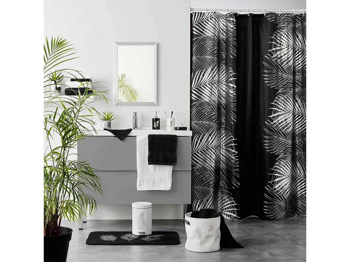 Distributeur de Savon Imprimé "Orbella" 17cm Noir & Argent