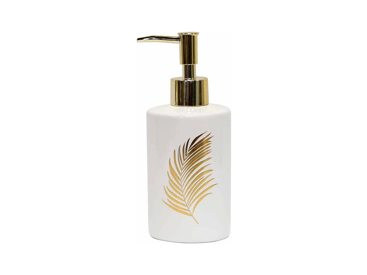 Distributeur de Savon Imprimé "Orbella" 17cm Blanc