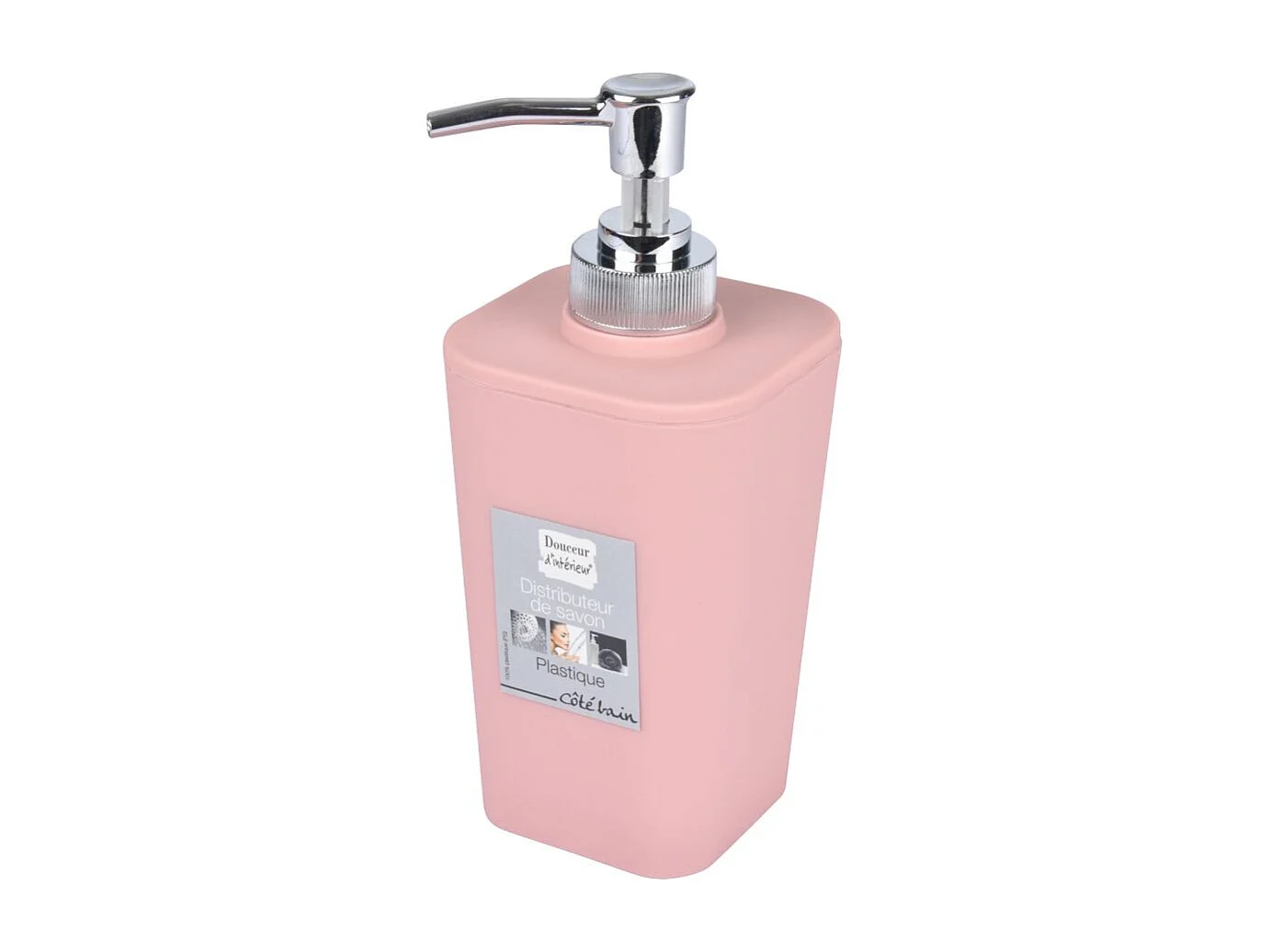 Distributeur de Savon Soft Touch "Vitamine II" 17cm Rose