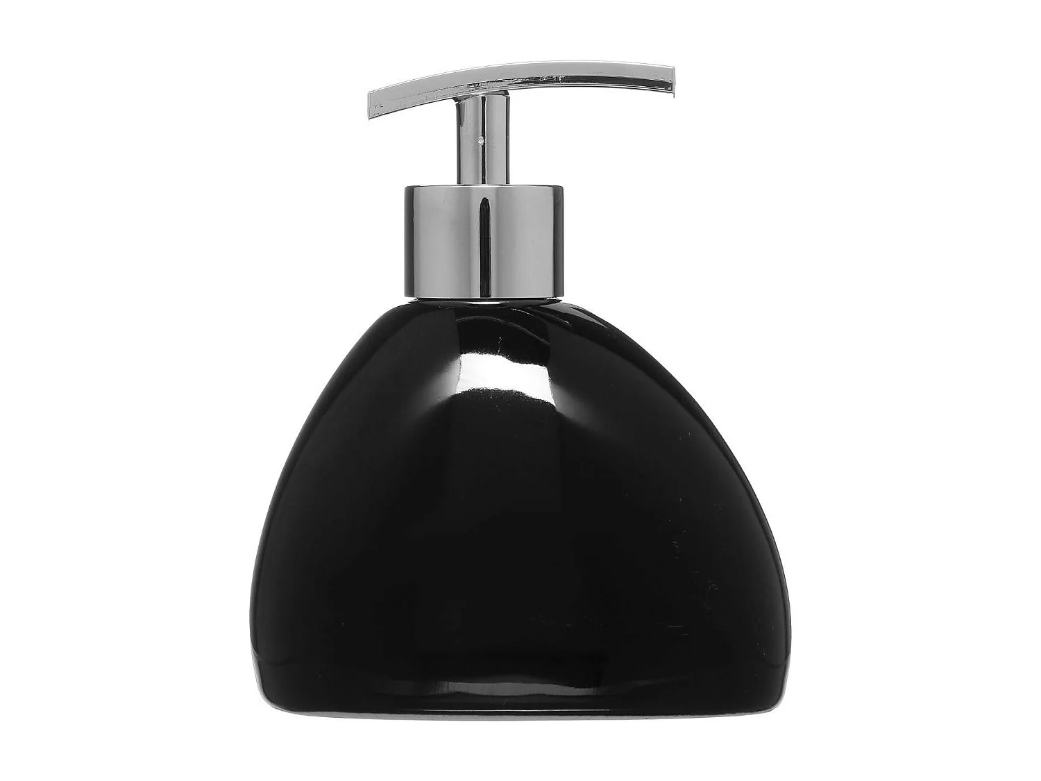 Distributeur de Savon "Galet" 14cm Noir