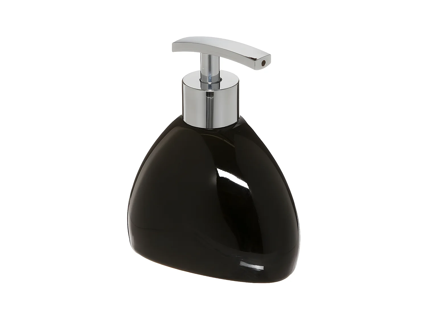 Distributeur de Savon "Galet" 14cm Noir