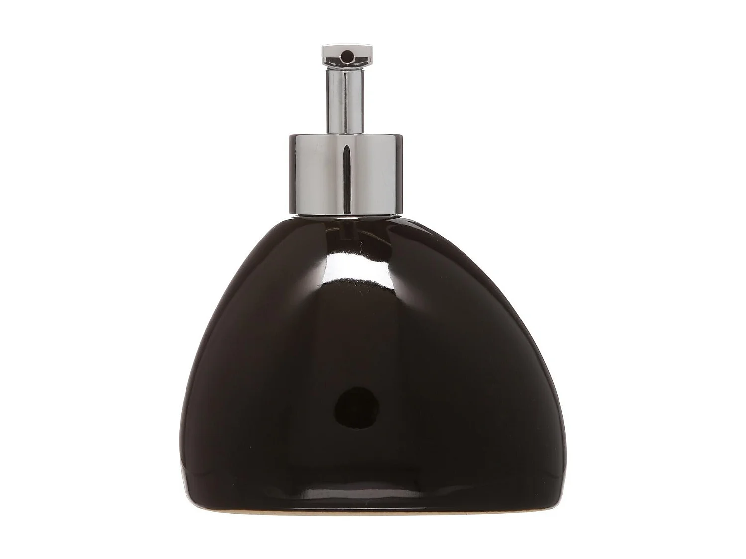 Distributeur de Savon "Galet" 14cm Noir