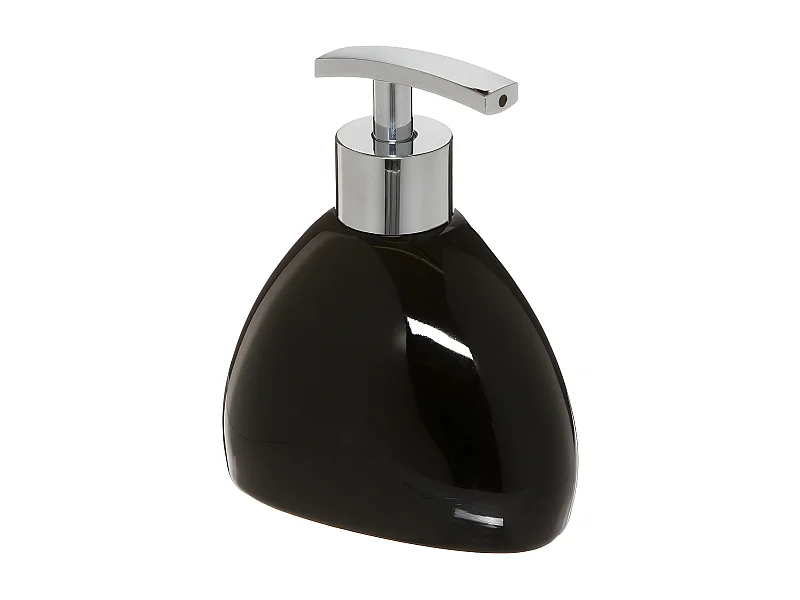 Distributeur de Savon "Galet" 14cm Noir