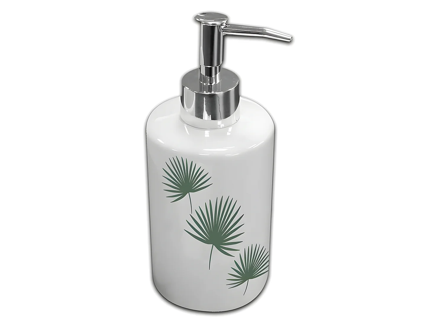 Distributeur de Savon "Jungly" 17cm Blanc