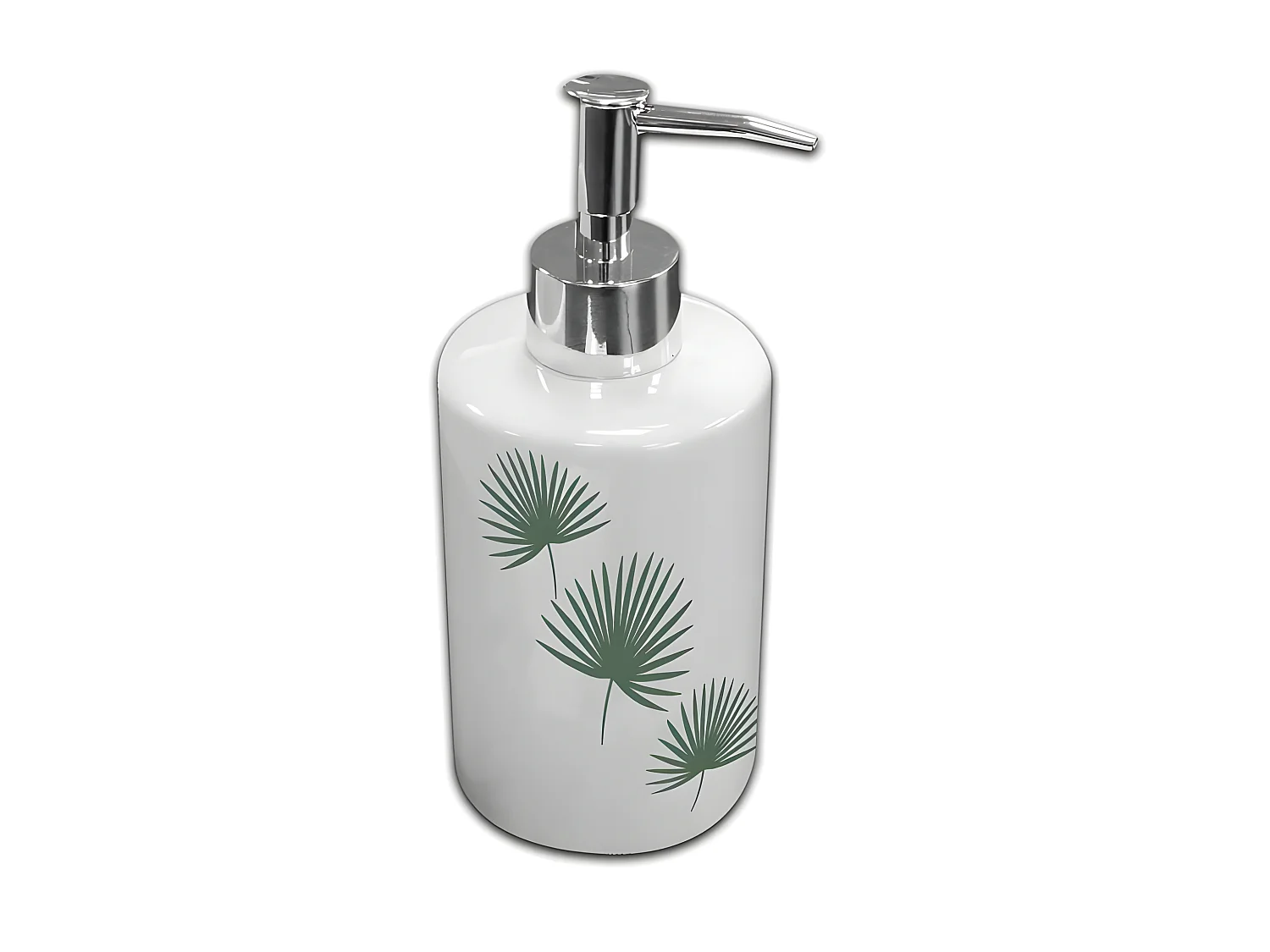 Distributeur de Savon "Jungly" 17cm Blanc