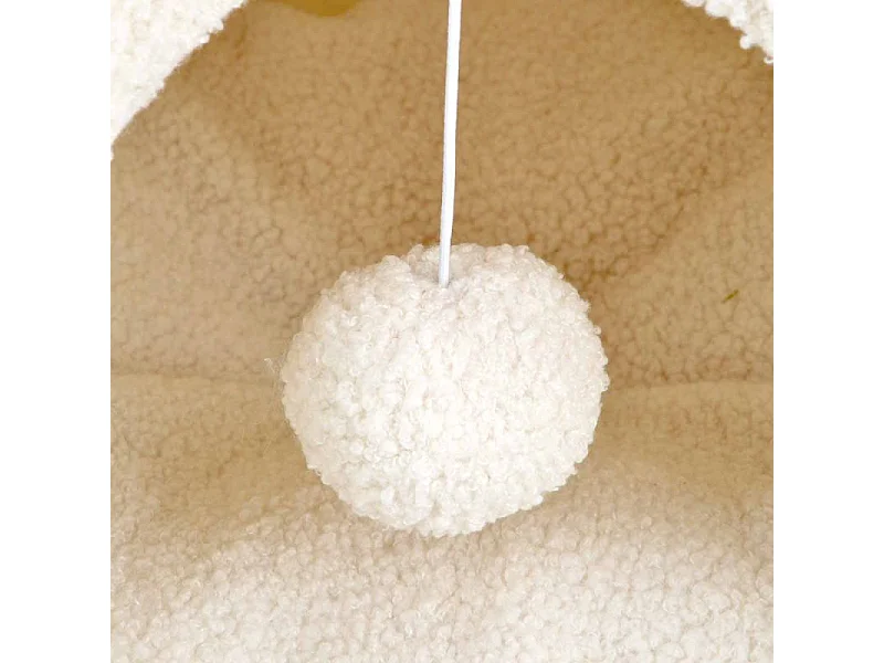 Tente pour Chat "Wooly" 38cm Écru