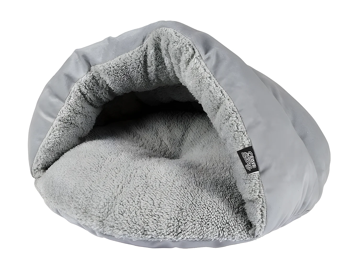 Niche Chausson pour Chat "Sweet Cat" 45cm Gris Clair