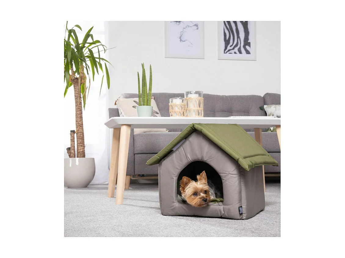 Niche pour Chien "Bicolore" 47cm Noir