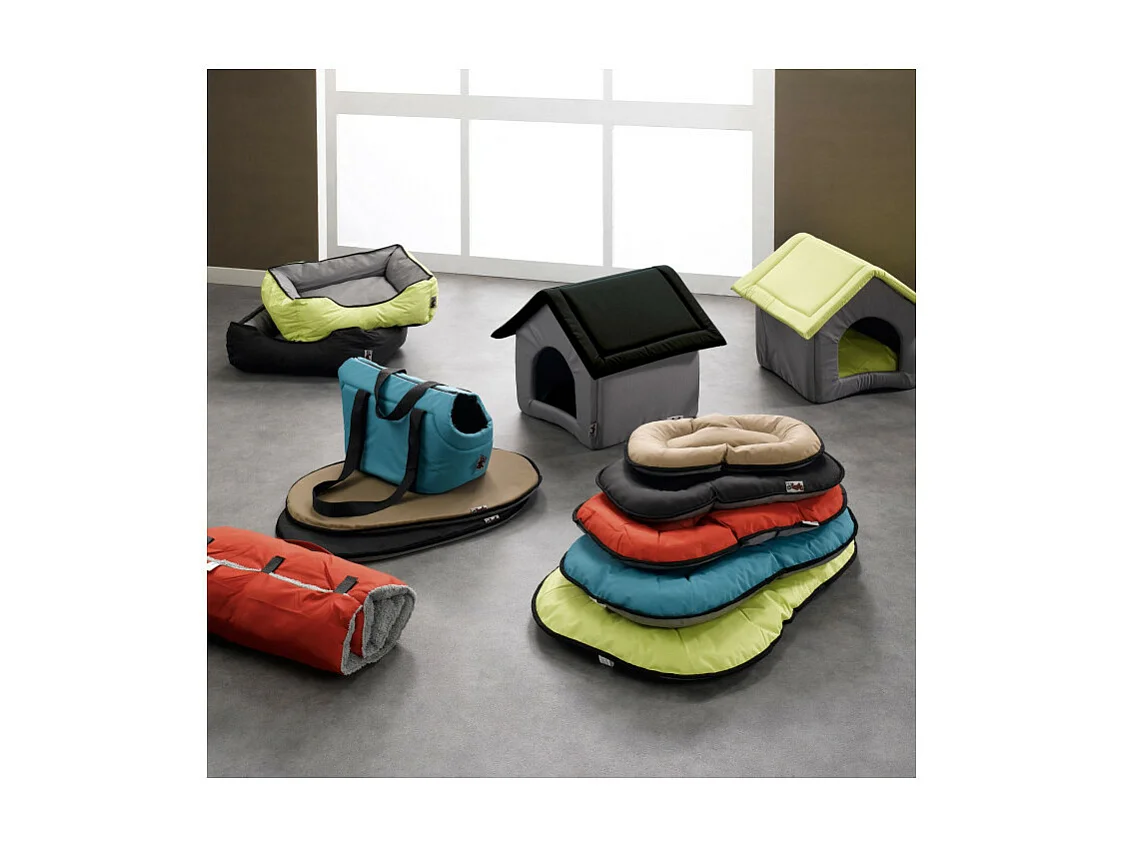 Niche pour Chien "Bicolore" 47cm Noir