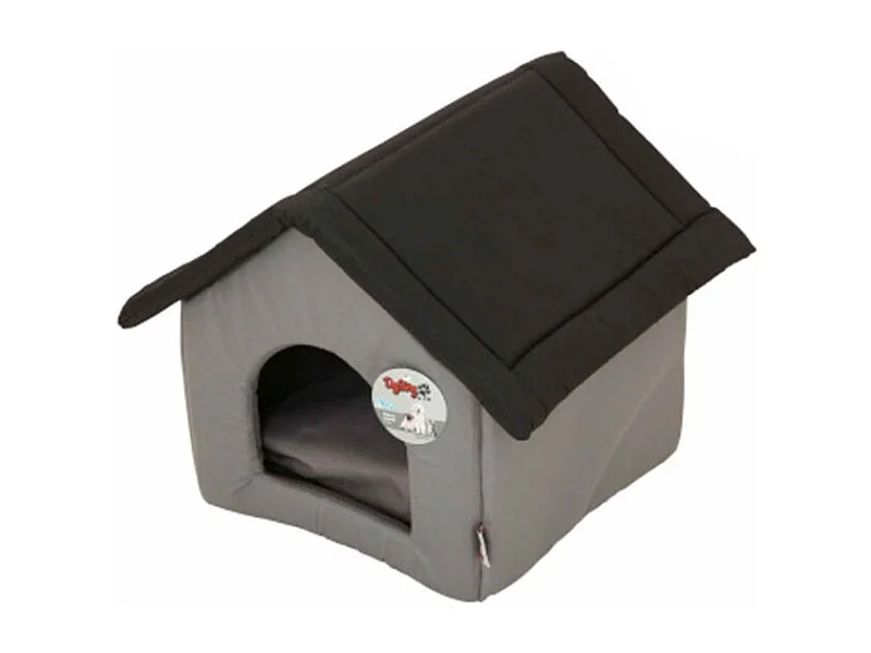 Niche pour Chien "Bicolore" 47cm Noir