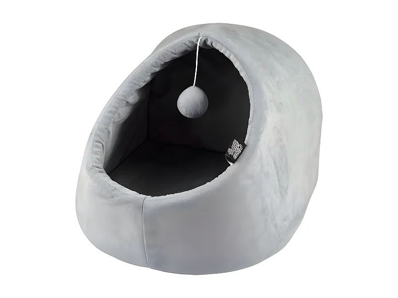 Niche avec Jouet pour Chat "Sweet Cat" 38cm Gris Clair
