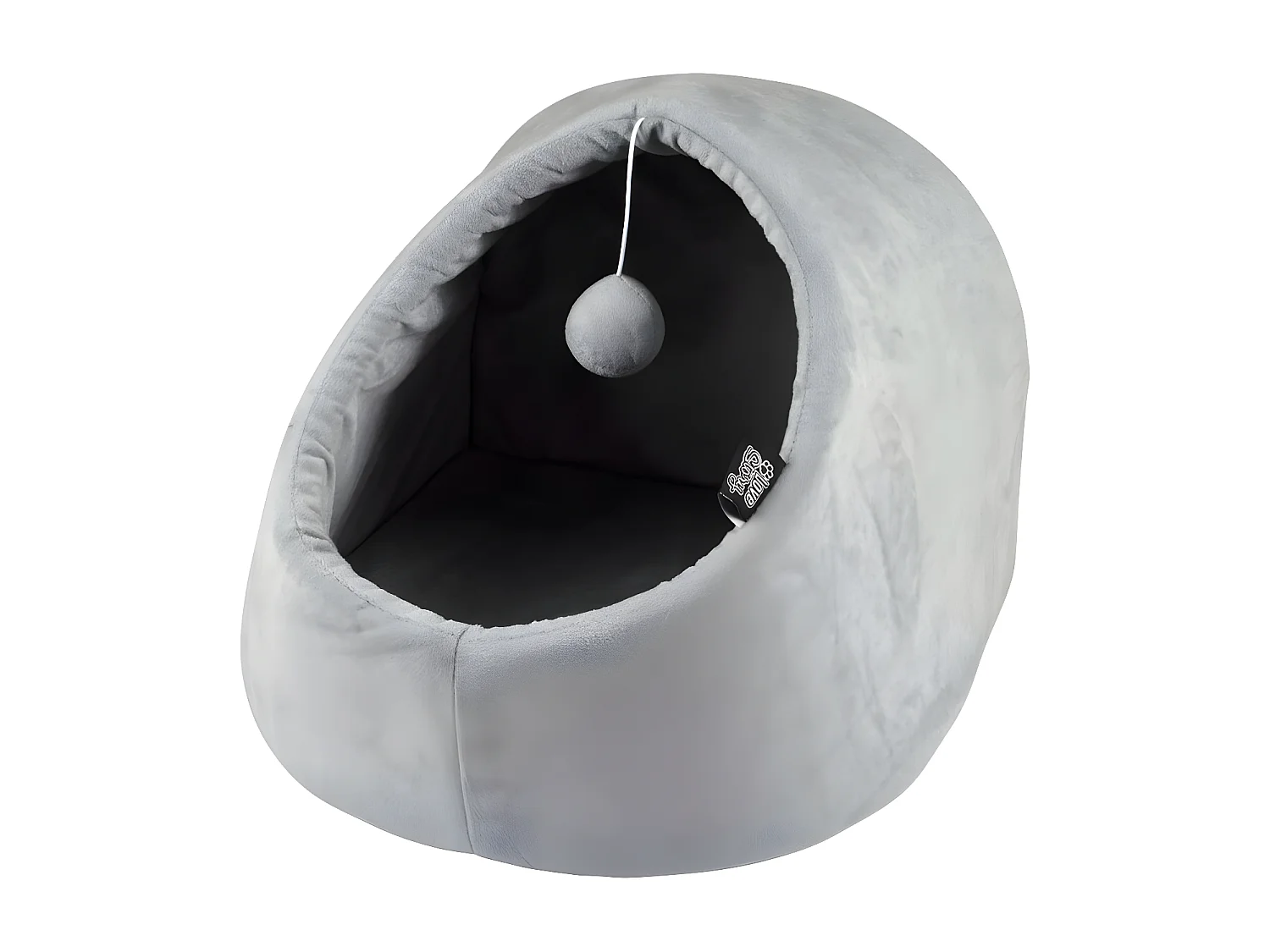 Niche avec Jouet pour Chat "Sweet Cat" 38cm Gris Clair