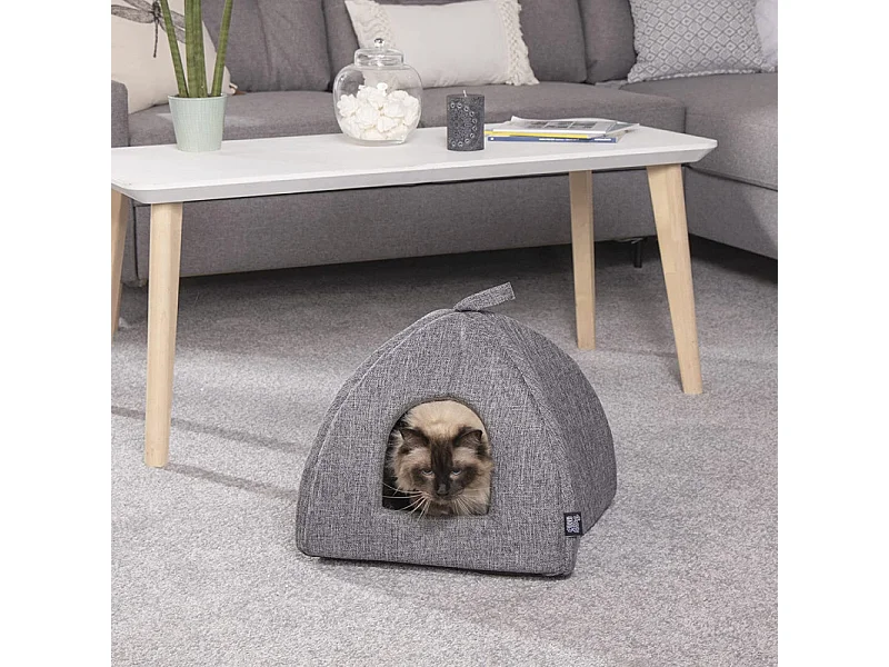 Niche pour Chien & Chat "Cocoon" 40cm Anthracite