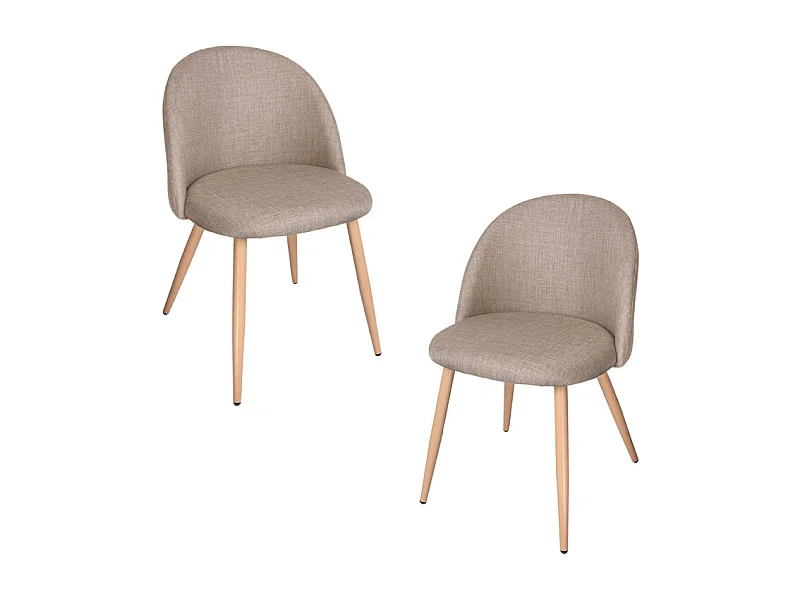 Packs Sillas Comedor - Pack 2 Sillas Vint Tela - Beige