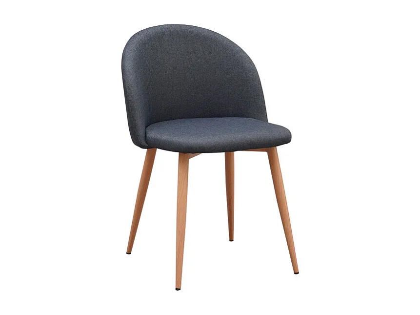 Sillas Comedor - Silla Vint Tela - Azul oscuro
