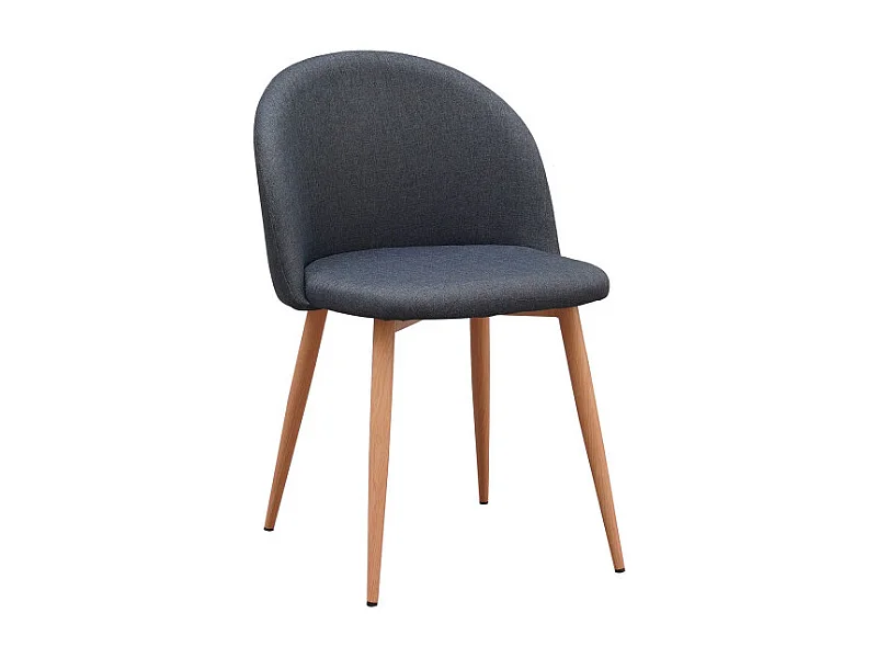 Sillas Comedor - Silla Vint Tela - Azul oscuro