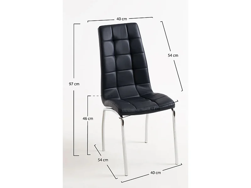 Packs Sillas Comedor - Pack 2 Sillas Liam - Negro