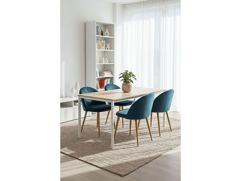 Packs Sillas Comedor - Pack 4 Sillas Vint Terciopelo - Azul