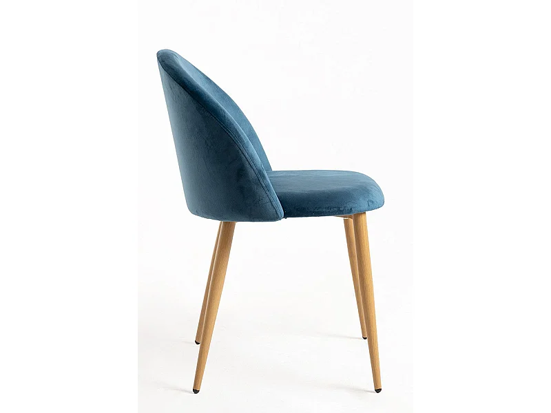 Packs Sillas Comedor - Pack 4 Sillas Vint Terciopelo - Azul
