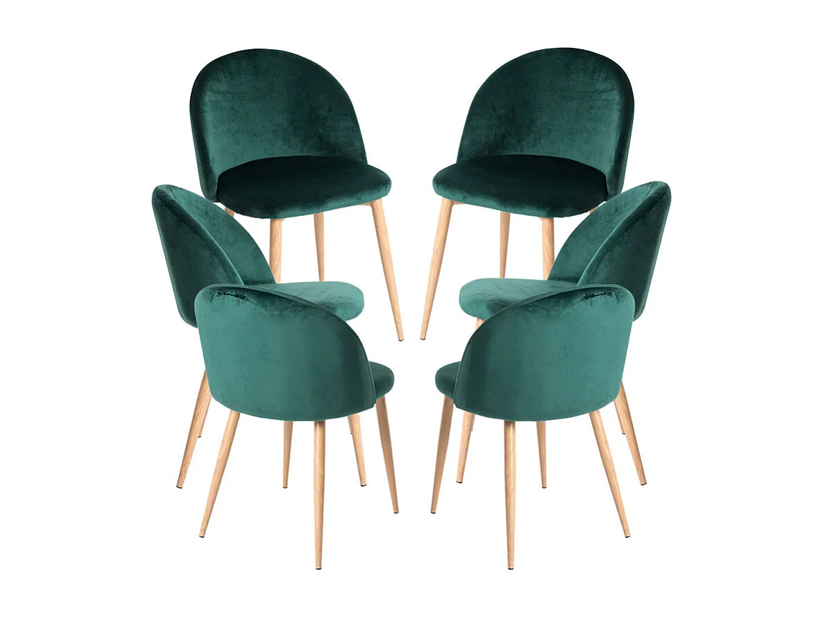 Packs Sillas Comedor - Pack 6 Sillas Vint Terciopelo - Verde