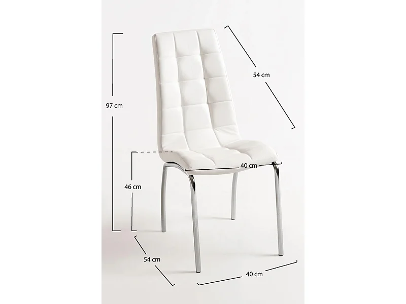 Packs Sillas Comedor - Pack 6 Sillas Liam - Blanco