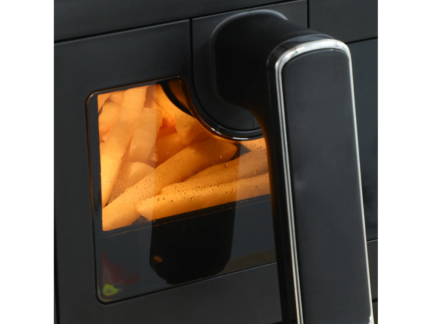 Freidora sin aceite negro 38.5x38x30.5 cm HOMCOM