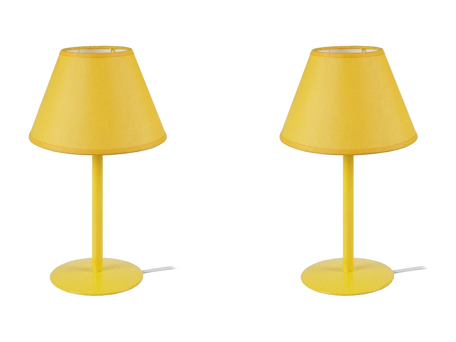 Lámpara de Mesa  TOSEL ,metal,AMARILLO,A39xD18xP18cm