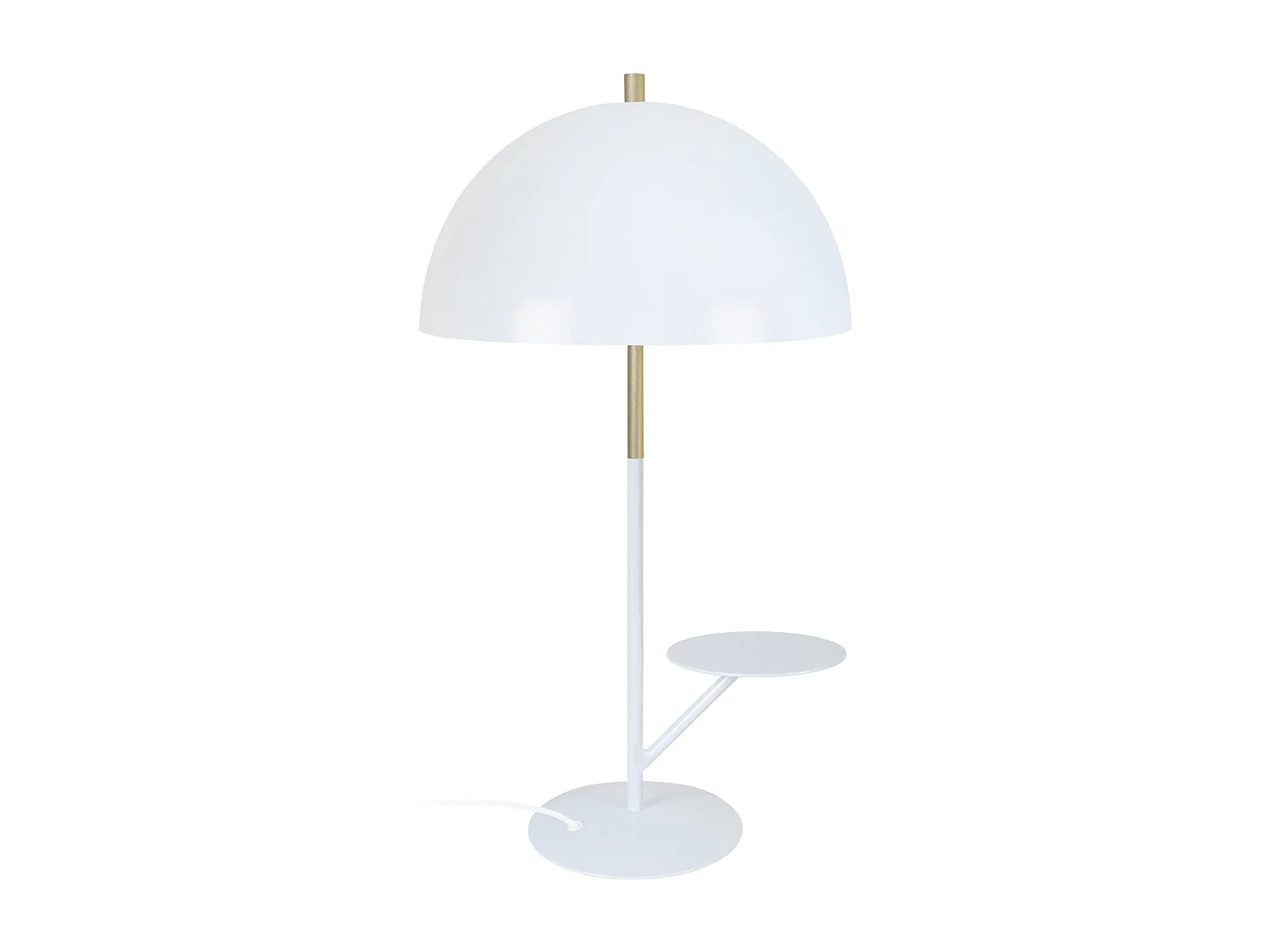 Lampe a Poser TOSEL ,métal,Blanc ,H56xD30xP30cm