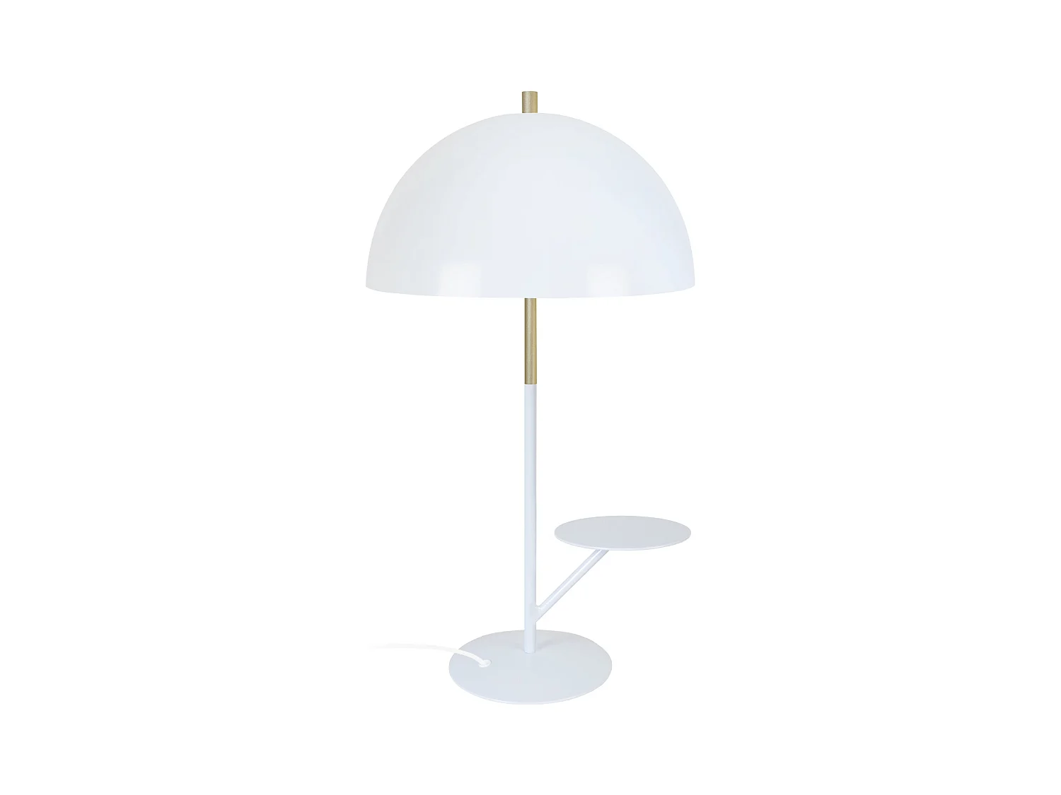 Lampe a Poser TOSEL ,métal,Blanc ,H56xD30xP30cm