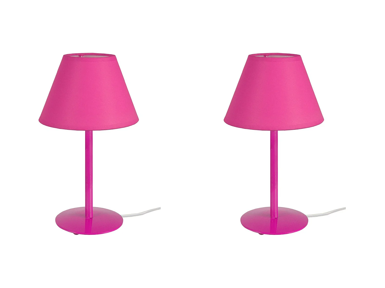 Lampe a Poser TOSEL ,métal,Rose ,H39xD18xP18cm