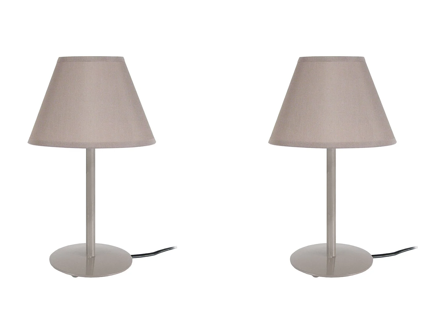 Lámpara de Mesa  TOSEL ,metal,Gris ,A39xD18xP18cm