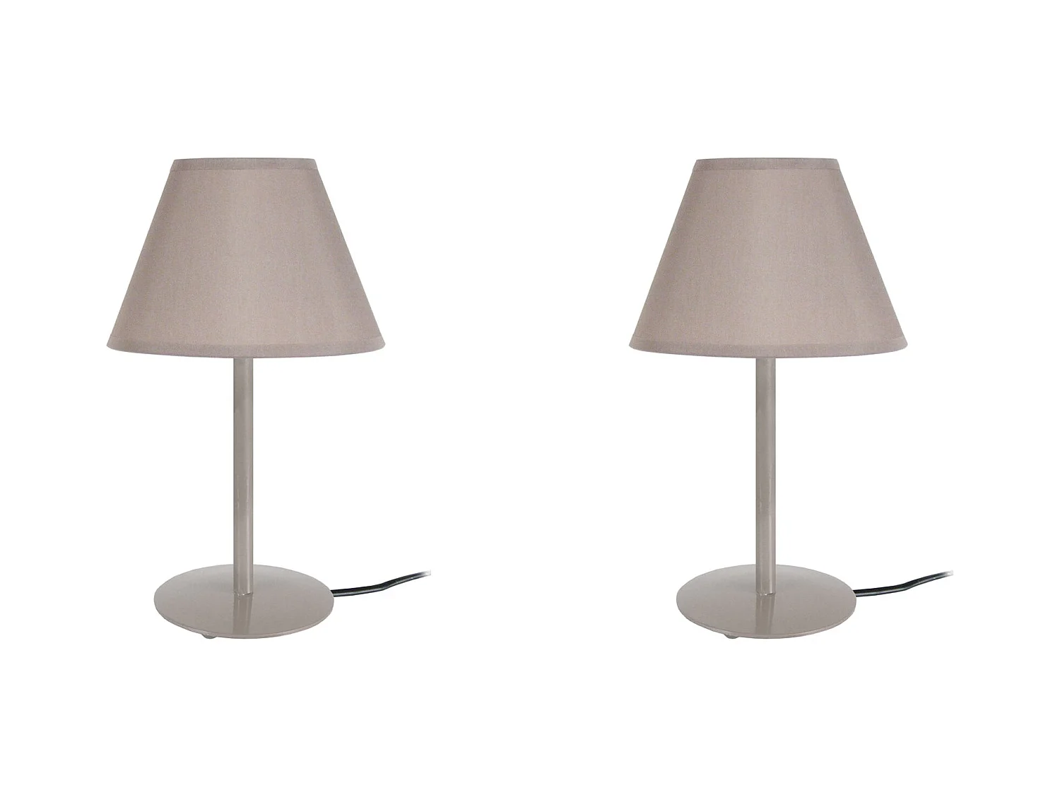 Lampe a Poser TOSEL ,métal,Gris ,H39xD18xP18cm