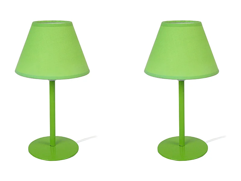 Lámpara de Mesa  TOSEL ,metal,Verde,A39xD18xP18cm