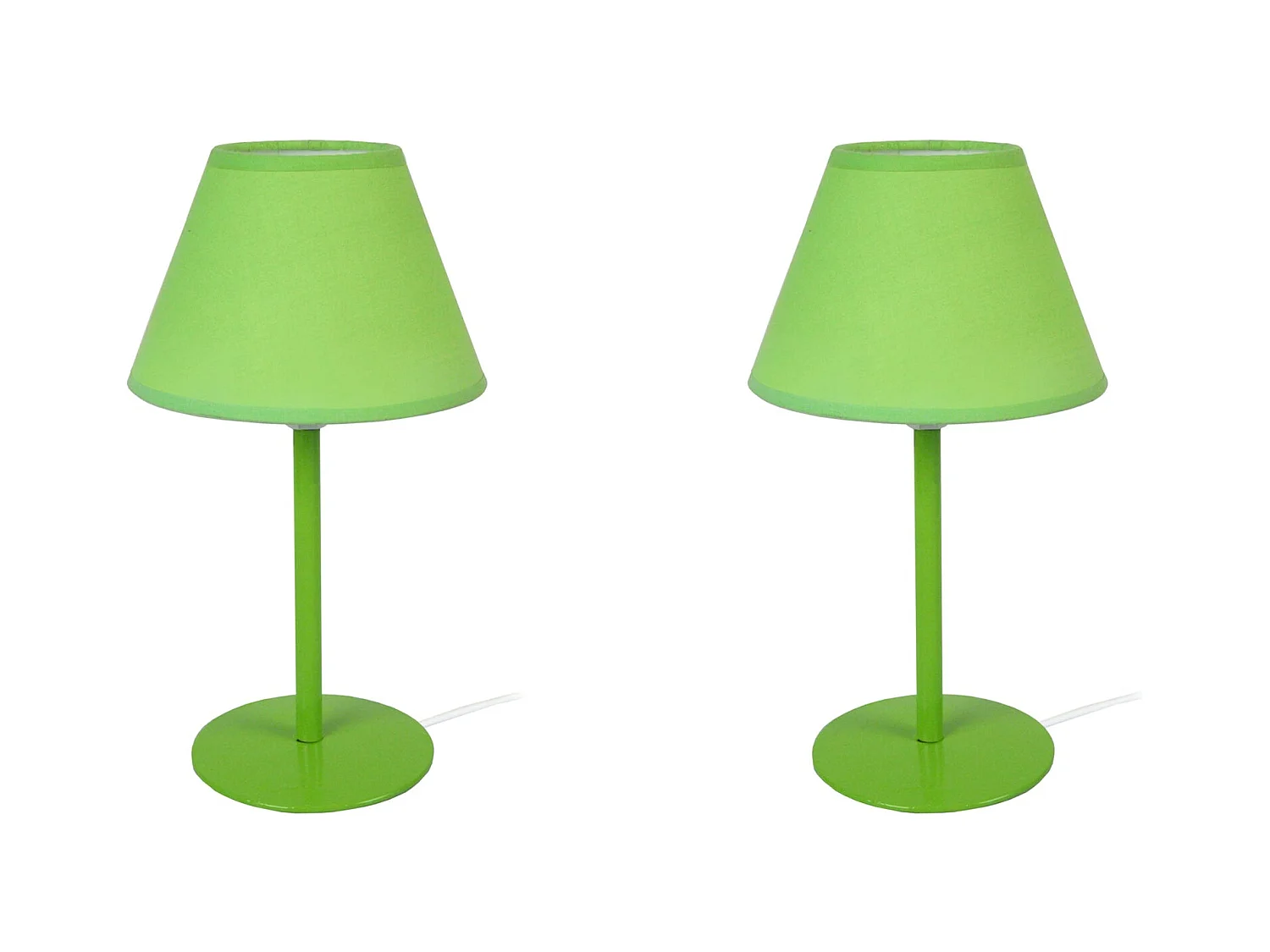 Lampe a Poser TOSEL ,métal,Vert ,H39xD18xP18cm