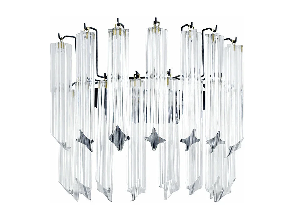 Appliquebarres verre brillant  35cm.