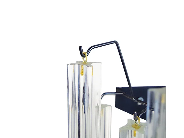 Appliquebarres verre brillant  35cm.