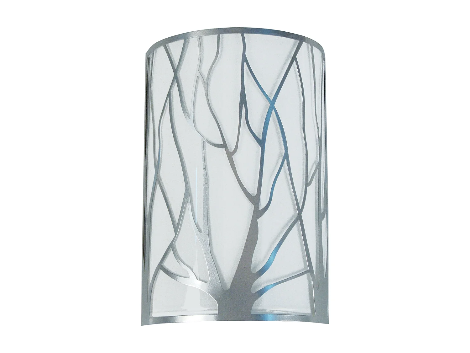 Applique verre  blanc 9 cm.