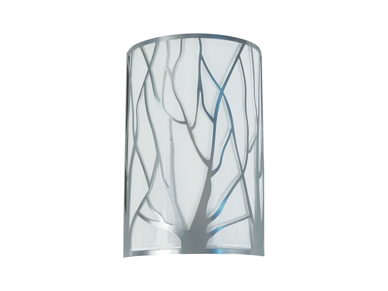 Applique verre  blanc 9 cm.