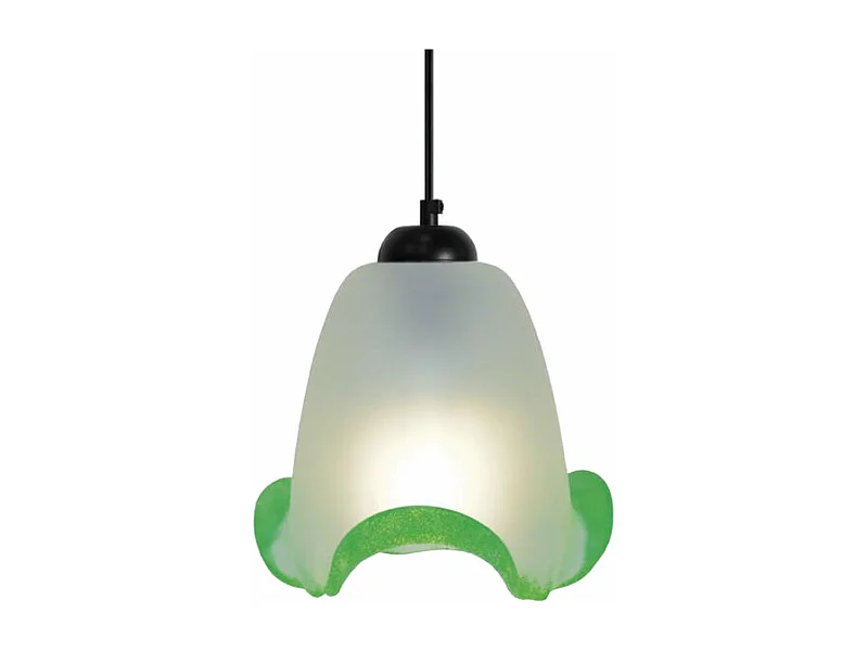 Suspensão TOSEL  SOLANGE vidro cúpula âmbar D29 x  H70  cm