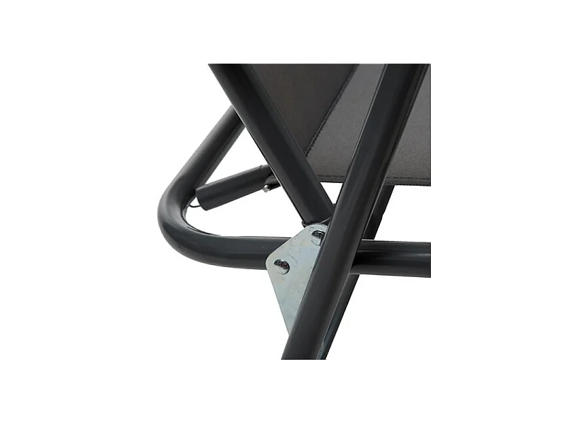 Lot de 6 Chaises de Camping Pliantes "Grecia" 74cm Noir