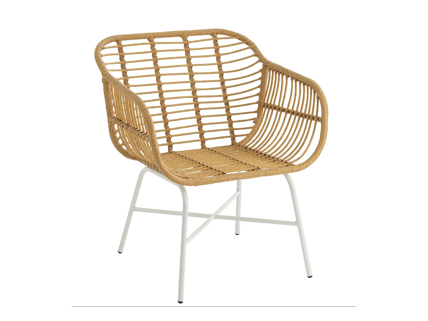 Sillón de jardín Koela de metal bicolor L 68 cm