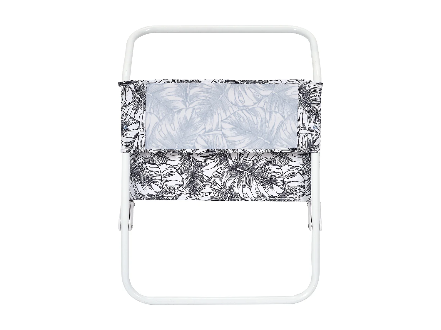 Chaise De Plage Pliante Natural Wild Blanc Noir - Lot De 6 Noir, Blanc