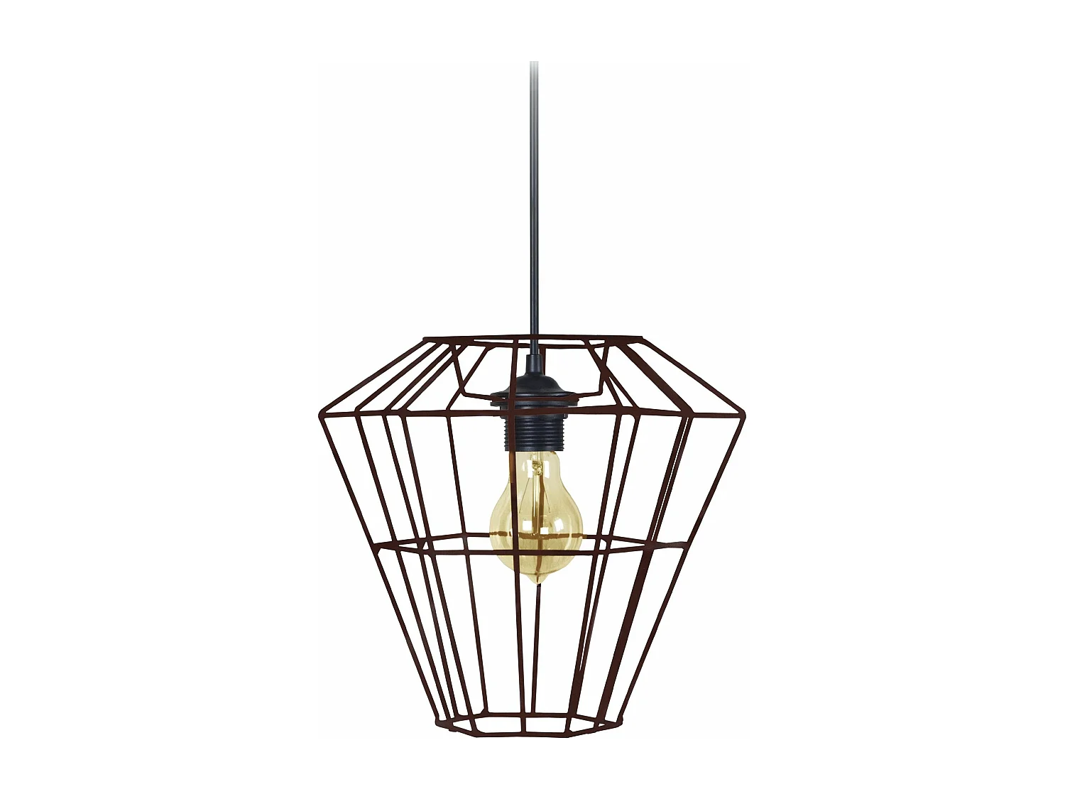 Suspensão TOSEL  TRIBERG cerâmica cúpula argila D25 x  H84  cm