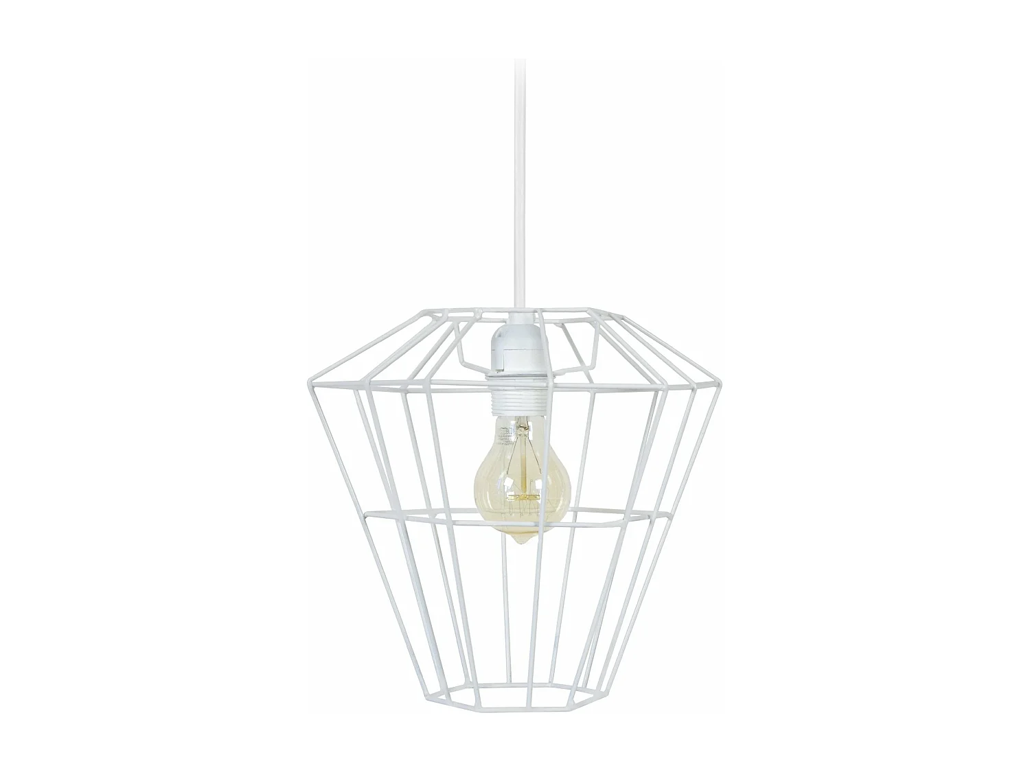 Suspensão TOSEL  TRIBERG metal geométrico preto D26 x  H88  cm