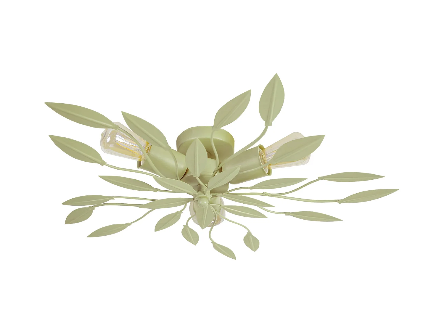 Plafonnier TOSEL ,métal,Vert ,H12xD55xP55cm