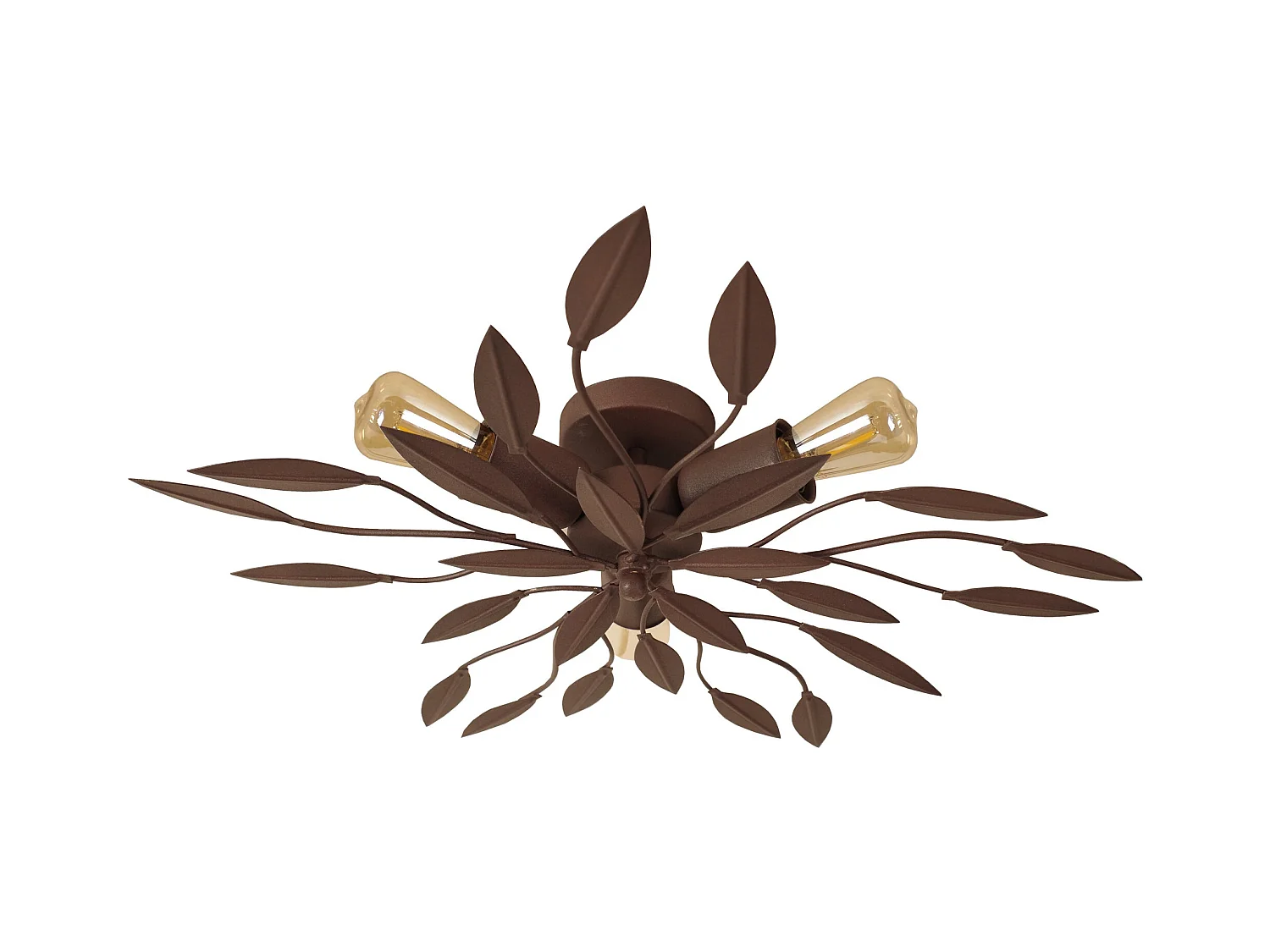 Plafonnier TOSEL ,métal,Marron,H12xD55xP55cm