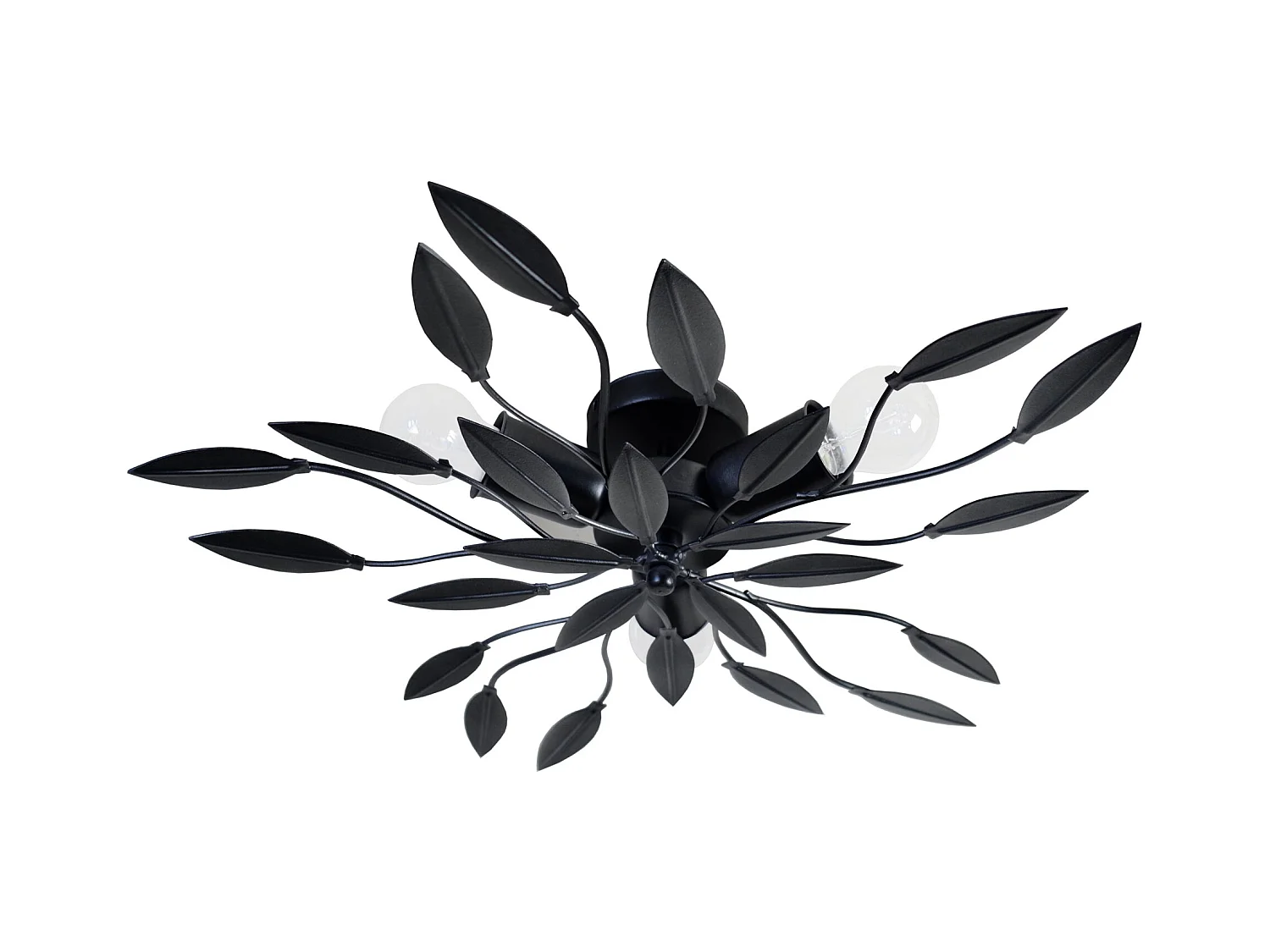 Plafonnier TOSEL ,métal,anthracite,H12xD55xP55cm