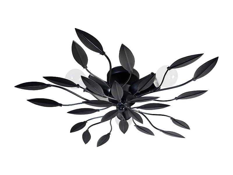 Plafonnier TOSEL ,métal,anthracite,H12xD55xP55cm