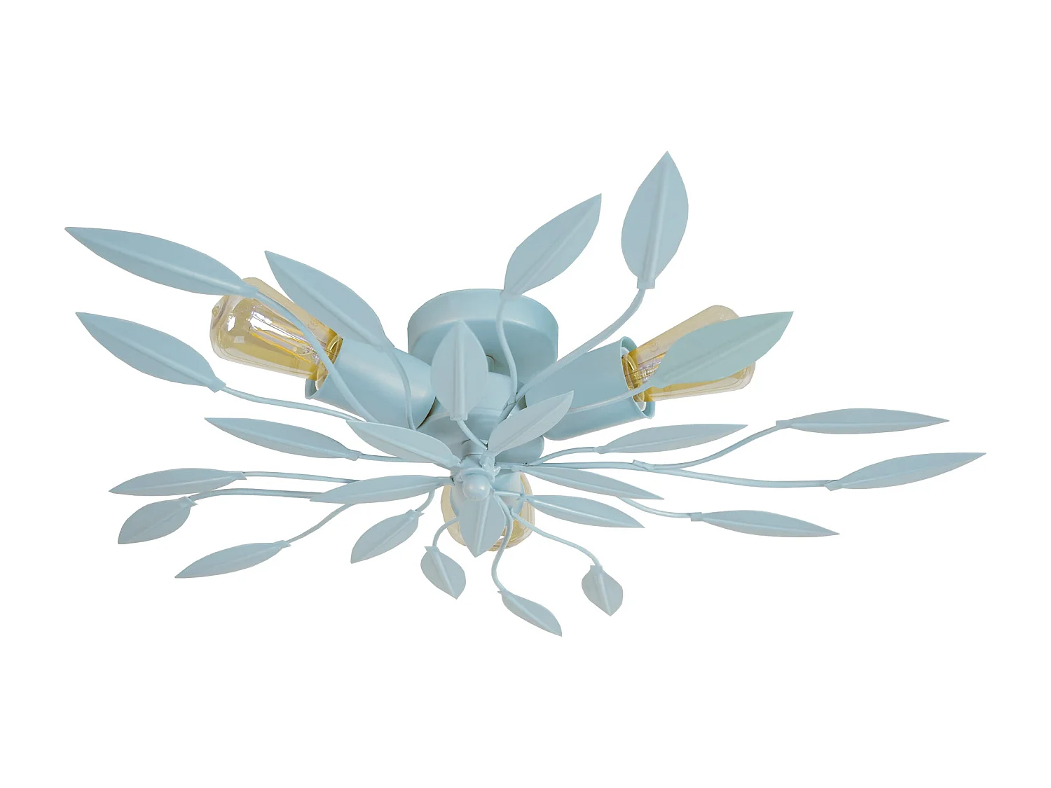 Plafonier TOSEL OLIVA metal abstrato azul D55 x  H12  cm