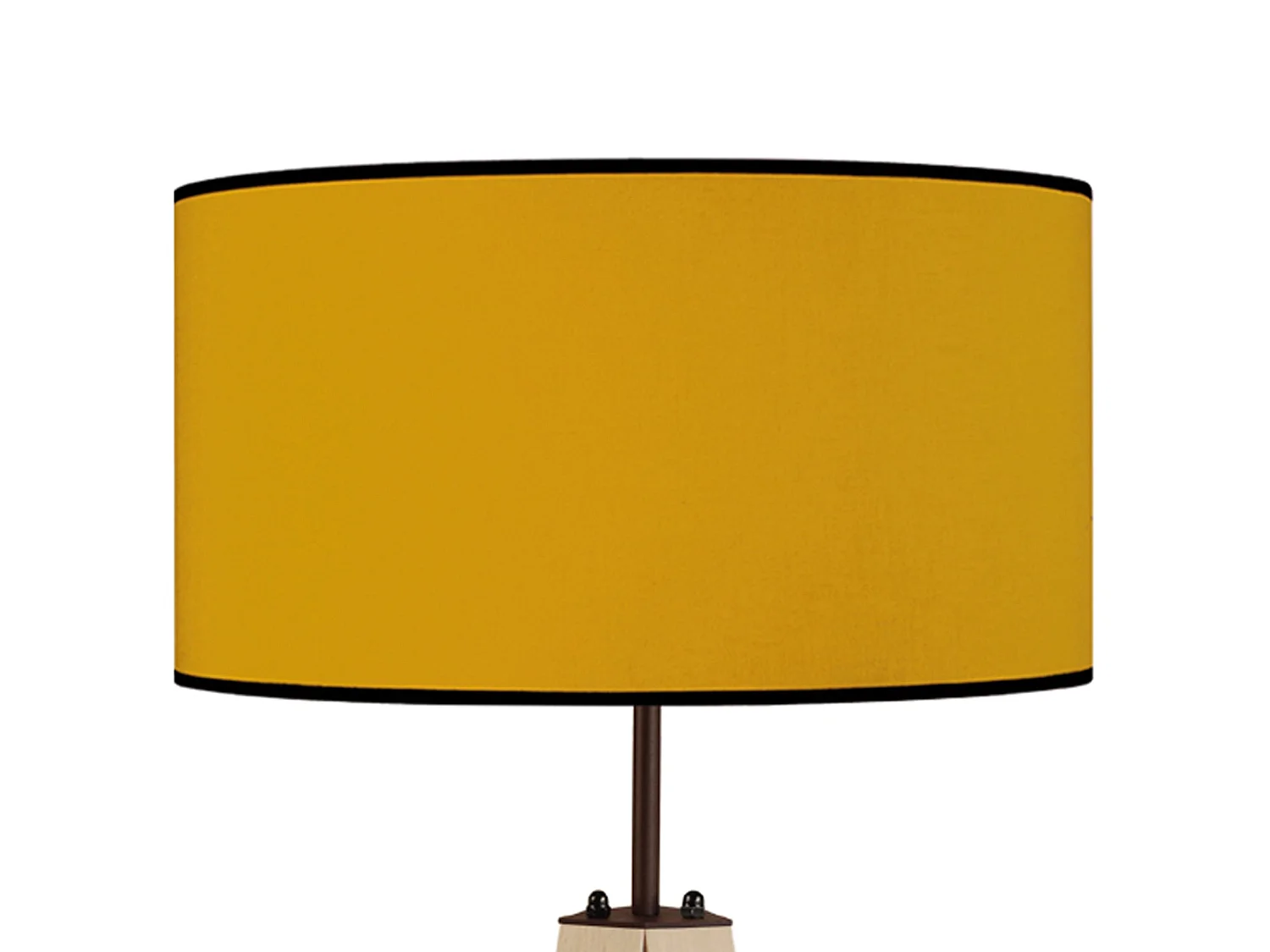 Lampadaire trépied bois métal vert 160 cm.